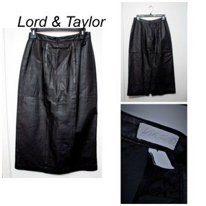 Lord & Taylor  Vintage Leather Skirt